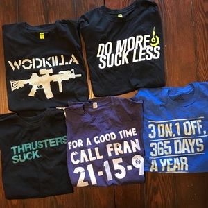 CrossFit LifeAsRx shirts (Lot of 5)